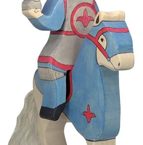 Blauer Ritter, reitend (ohne Pferd): ca. 10 x 2,6 19 cm, Holz, per Stück Blauer Ritter, reitend (ohne Pferd): ca. 10 x 2,6 19 cm, Holz, per Stück