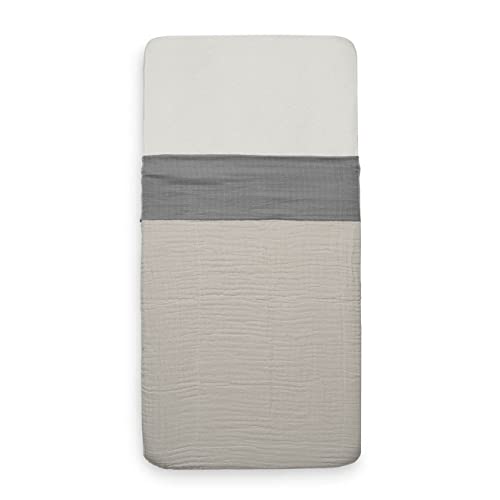 Laeken Cot 120 x 150 cm Rundled Cotton Storm szary