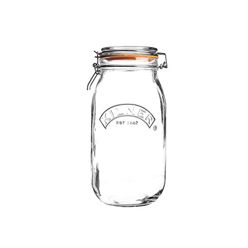 Kilner Okrągły szklany słoik z klipsem 1,5 l - obrazek 1