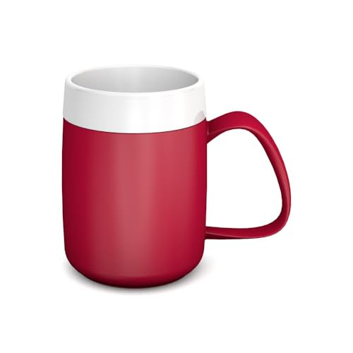 Ornamin kubek termiczny 260 ml czerwony (model 206) / termiczny, do kawy z podwójnymi ściankami tworzywo sztuczne - obrazek 1