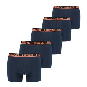 HEAD Bokserki męskie (5 sztuk), niebieski/czarny., XL