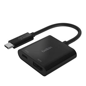 Belkin Adapter USB-C do HDMI 4K 60 Hz z ładowaniem 60 W – Czarny Belkin Adapter USB-C do HDMI 4K 60 Hz z ładowaniem 60 W – Czarny