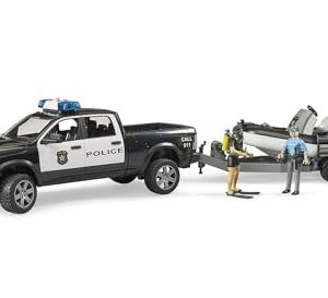 Bruder RAM 2500 Policja Pikap z Łodzią – Figurkami – 02507 Bruder RAM 2500 Policja Pikap z Łodzią – Figurkami – 02507
