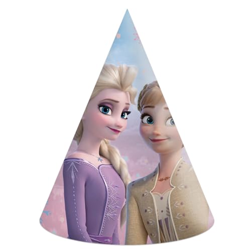 Czapeczki Papierowe 'Frozen 2: Wind Spirit’ 6 Szt.