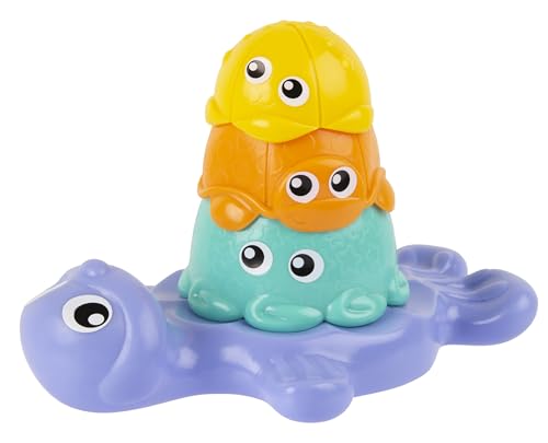 Playgro 123 Stack Me Seal, kubki do kąpieli układania w stosy zabawka sensoryczna ze zwierzętami morskimi i pływającą foką motoryka zabawa z wodą Playgro 123 Stack Me Seal, kubki do kąpieli układania w stosy zabawka sensoryczna ze zwierzętami morskimi i pływającą foką motoryka zabawa z wodą