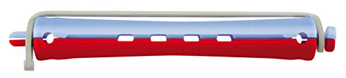 COMAIR Wałki do trwałej z dziurkami niebiesko czerwone 11mm 12szt