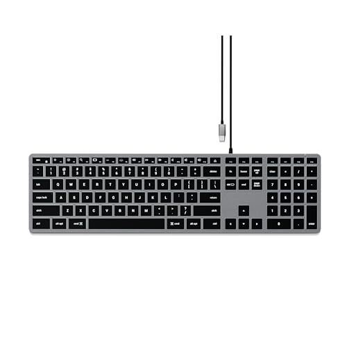 Satechi Slim W3 - Przewodowa Klawiatura Podświetlana z Klawiaturą Numeryczną USB-C - obrazek 1