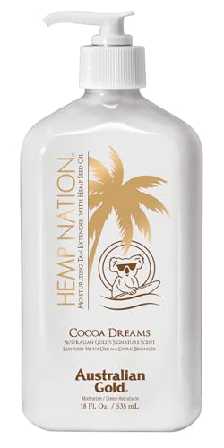 Australian Gold Hemp Nation Cocoa Dreams Tan Extender, Balsam Nawilżający do Ciała, Przedłuża Opaleniznę, 535ml - obrazek 1