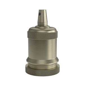 CALEX 60 W 250 V E27 aluminiowy uchwyt do lampy, 50 mm średnicy, brąz matowy, 940466 CALEX 60 W 250 V E27 aluminiowy uchwyt do lampy, 50 mm średnicy, brąz matowy, 940466