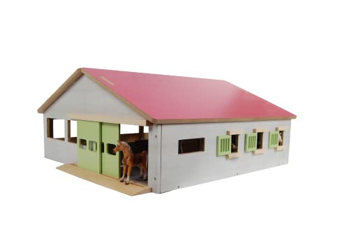 Kids Globe Stajnia dla koni drewniana 1:32 – 610271
