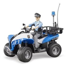 bruder 63010 Quad policyjny z policjantem i wyposażeniem, pojazd terenowy, ratowniczy bruder 63010 Quad policyjny z policjantem i wyposażeniem, pojazd terenowy, ratowniczy