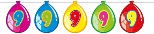 Folat Girlanda Balonowa 9 Urodziny 10 m Folat Girlanda Balonowa 9 Urodziny 10 m