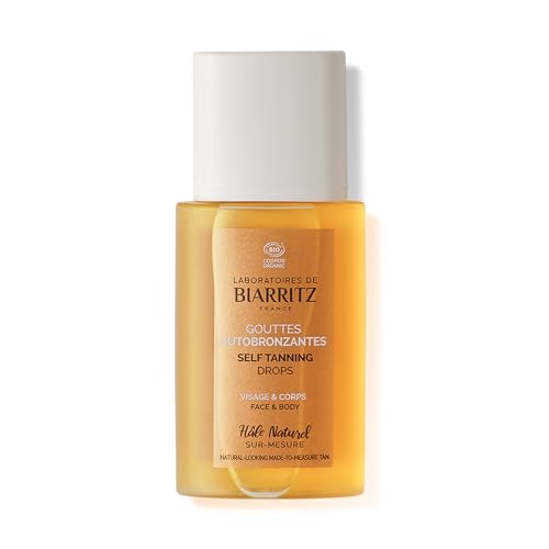 Laboratoria Biarritz Krople do samoopalania ALGA MARIS® Certyfikowane organiczne Twarz i Ciało Rozmazywana nadmierna cera 35 ml Wyprodukowano we Francji - obrazek 1