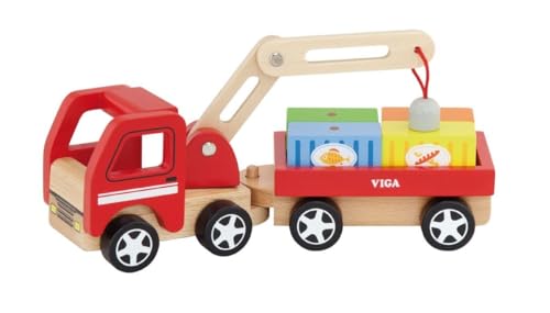 Viga 50690 – Zestaw do zabawy Samochody ciężarowe z żurawą, przyczepą i kontenerami Viga 50690 – Zestaw do zabawy Samochody ciężarowe z żurawą, przyczepą i kontenerami