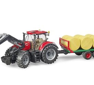 Bruder Case IH Optum 300CVX z ładowaczem czołowym i przyczepą bel 03198 Bruder Case IH Optum 300CVX z ładowaczem czołowym i przyczepą bel 03198
