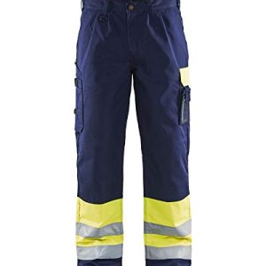 Blakläder Spodnie robocze „High Vis”, klasa 1, 1 sztuka, C56, żółty/granatowy, 158418603389C56 Blakläder Spodnie robocze „High Vis”, klasa 1, 1 sztuka, C56, żółty/granatowy, 158418603389C56