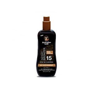 Australian Gold SPF 15 Żel w sprayu z bronzerem – 100 ml