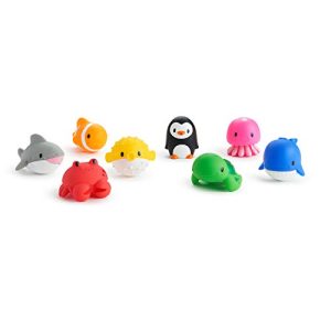 Munchkin pływające gumowe zabawki do kąpieli dla niemowląt o tematyce oceanicznej 8 szt Munchkin pływające gumowe zabawki do kąpieli dla niemowląt o tematyce oceanicznej 8 szt