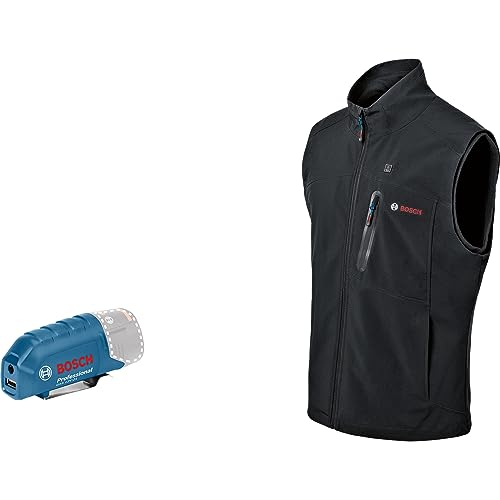 Bosch Professional Ogrzewana kamizelka GHV 12+18V XA (adapter USB do ładowania GAA 12V 21, bez akumulatora, opakowanie kartonowe) rozmiar M - obrazek 1