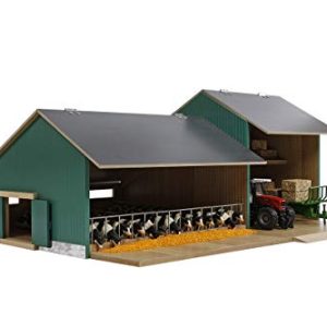 Kids Globe 610200 Wooden Cow Hutch with Warehouse, Hinged Roof, Farm Scale 1:32, Farm, Hutch, Toy Kids Globe 610200 Wooden Cow Hutch with Warehouse, Hinged Roof, Farm Scale 1:32, Farm, Hutch, Toy