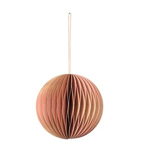 Broste Copenhagen Piłka papierowa zawieszka w kolorze Indian Tan Dusty Pink, wymiary: 9 cm x cm, 70080424 Broste Copenhagen Piłka papierowa zawieszka w kolorze Indian Tan Dusty Pink, wymiary: 9 cm x cm, 70080424