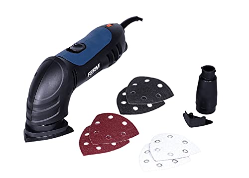 FERM Szlifierka delta 280 W z 6 częściowym zestawem papieru ściernego (P80) i adapterem do odsysania pyłu