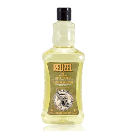 Reuzel 3 In 1 Tea Tree Shampoo Cleanses Hair and Body Soothes Moisturizes Your Skin is Ideal for Overall Scalp Care Rinses Clean Can Be Used Daily Vegan Formula 1000 ml Reuzel 3 In 1 Tea Tree Shampoo Cleanses Hair and Body Soothes Moisturizes Your Skin is Ideal for Overall Scalp Care Rinses Clean Can Be Used Daily Vegan Formula 1000 ml