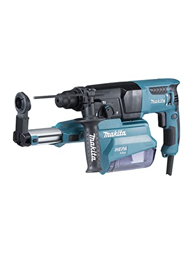Makita HR2652J lekki młotek, 800 W, 26 mm, SDS Plus, 3 tryby, z MakPac HEPA, czarny - obrazek 1