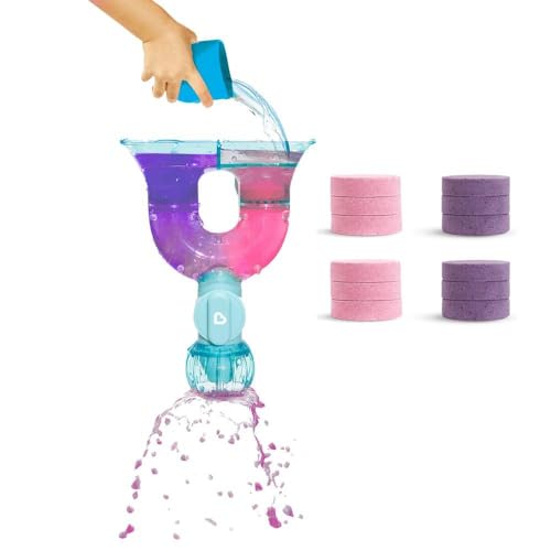 Munchkin ColourMix Lab STEM Learning zabawka do kąpieli dla maluchów, zawiera 12 kolorowych tabletek, kolor niebieski