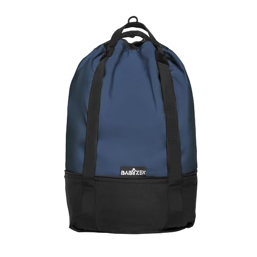 Torba BABYZEN YOYO, Navy Blue zapewnia dodatkowe, solidne miejsce do przechowywania rzeczy na wózku YOYO2 zawiera koło i haczyki Torba BABYZEN YOYO, Navy Blue zapewnia dodatkowe, solidne miejsce do przechowywania rzeczy na wózku YOYO2 zawiera koło i haczyki