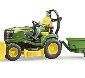Bruder John Deere Zitmaaier met aanhanger Bruder John Deere Zitmaaier met aanhanger