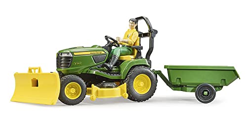 Bruder John Deere Zitmaaier met aanhanger - obrazek 1