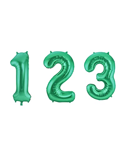 Balon foliowy, cyfra 1, 86 cm, zielony - obrazek 1