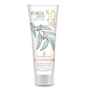 Australian Gold, Botanical SPF 50 Light Faces, brązowa, 89 mililitrów Australian Gold, Botanical SPF 50 Light Faces, brązowa, 89 mililitrów