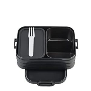 Mepal Take A Break Zestaw Średnich Pudełek Bento na Lunch, Pudełko Kanapki, Małe Przekąski i Resztki, 900 Ml, Czarny (Nordic Black) Mepal Take A Break Zestaw Średnich Pudełek Bento na Lunch, Pudełko Kanapki, Małe Przekąski i Resztki, 900 Ml, Czarny (Nordic Black)