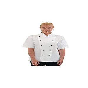 Whites Chefs Clothing DL711 S Chicago Chef Jacket, krótki rękaw, rozmiar: mały, kolor: biały Whites Chefs Clothing DL711 S Chicago Chef Jacket, krótki rękaw, rozmiar: mały, kolor: biały