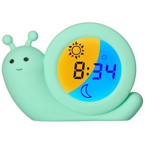 Alecto BC100BUNNY pedagogiczny trener snu, lampka nocna i budzik, zając (miętowa zieleń)