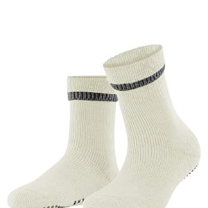 FALKE Kobiety Kapcie Cuddle Pads W Hp Bawełna, Wełna z wypustkami na podeszwie 1 Para, Biały Off-White 2049, 39/42 EU FALKE Kobiety Kapcie Cuddle Pads W Hp Bawełna, Wełna z wypustkami na podeszwie 1 Para, Biały Off-White 2049, 39/42 EU