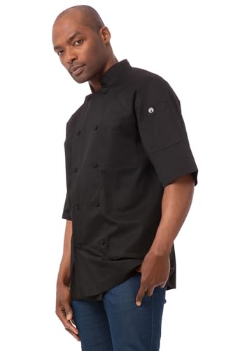 Chef Works B054 XXL Montreal Basic fajna kurtka wentylacyjna, 2 x duża, czarna