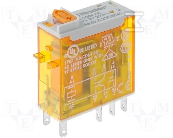 Przekaźnik 2P 8A 24V AC 46.52.8.024.0040 - obrazek 1