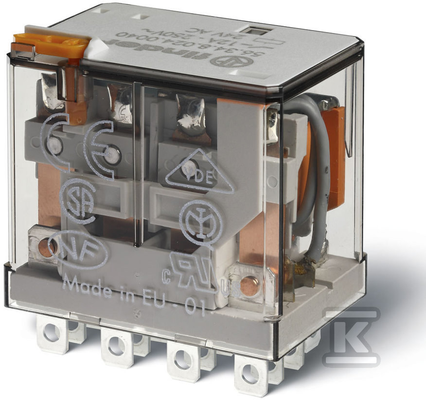 Przekaźnik 4P 12A 24V AC 56.34.8.024.0040 - obrazek 1
