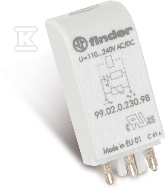 Moduł EMC, LED zielony+warystor 110-240VAC/DC 99.02.0.230.98 - obrazek 1