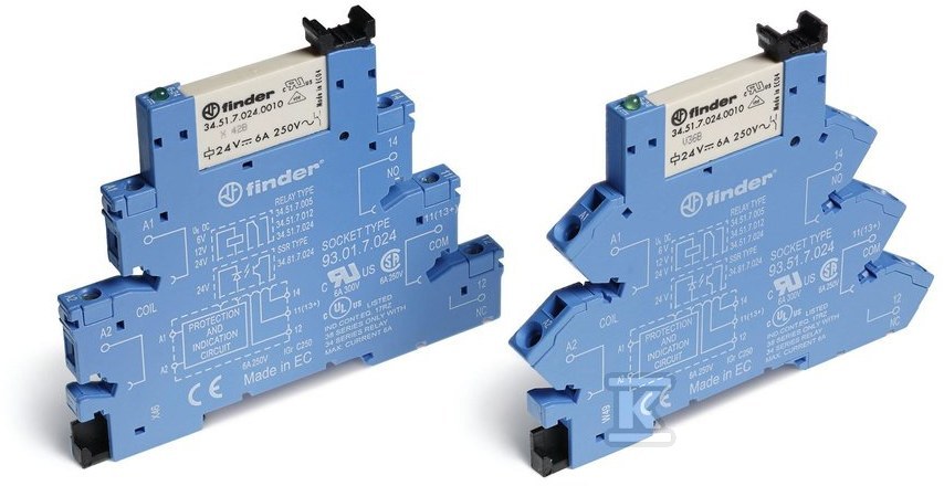 Przekaźnikowy moduł sprzęgający 1P 6A 24V DC 38.51.7.024.0050 - obrazek 1