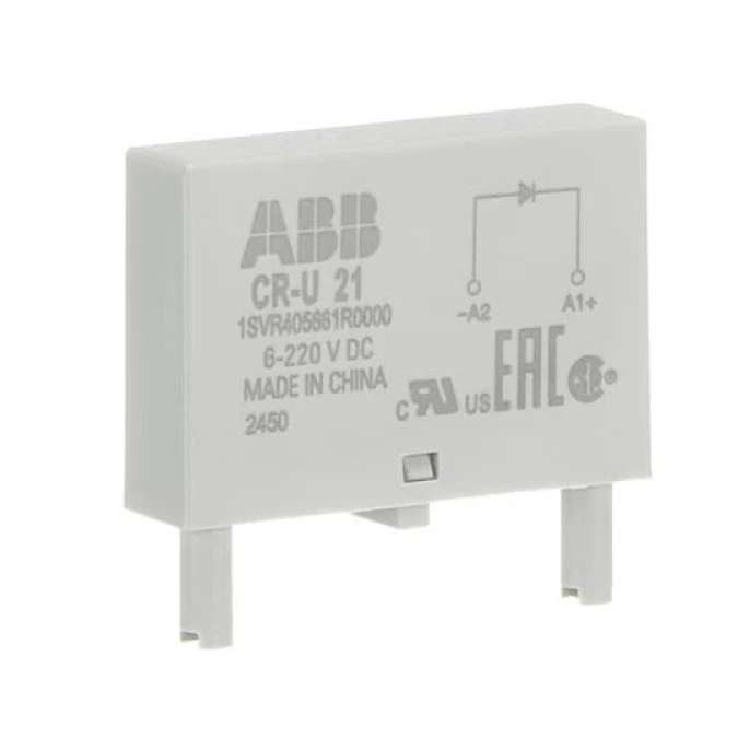 Moduł CR‑U 21 zabezpieczający przed polaryzacją 6‑220 V DC A1+ A2‑ 1SVR405661R0000 /10szt./ - obrazek 1