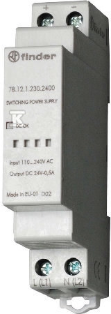 Zasilacz impulsowy modułowy - 12W(24V DC) 110-240 V AC - 1 moduł 78.12.1.230.2400 - obrazek 1
