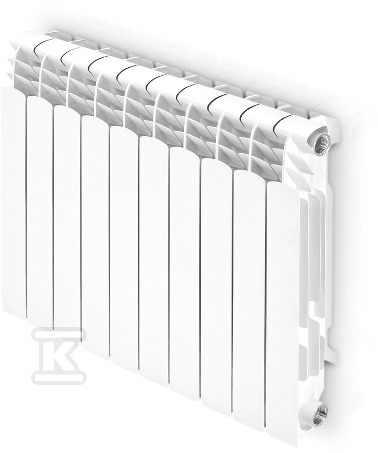 Grzejnik aluminiowy PROTEO 450 (FERROLI), rozstaw przyłączy: 350mm, moc grzewcza 92W (dla 75/65/20), kolor biały 749045010 - obrazek 1