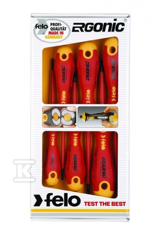 Zestaw 6 wkrętaków FELO - Ergonic VDE + magnetyzer FL41396199 - obrazek 2