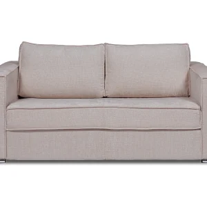 Kanapa 4-osobowa rozkładana z szenilową tapicerką taupe – Miejsce do spania z szerokimi listewkami 160 cm – Materac 22 cm z pamięcią kształtu – LORETO 3296718 Kanapa 4-osobowa rozkładana z szenilową tapicerką taupe – Miejsce do spania z szerokimi listewkami 160 cm – Materac 22 cm z pamięcią kształtu – LORETO 3296718