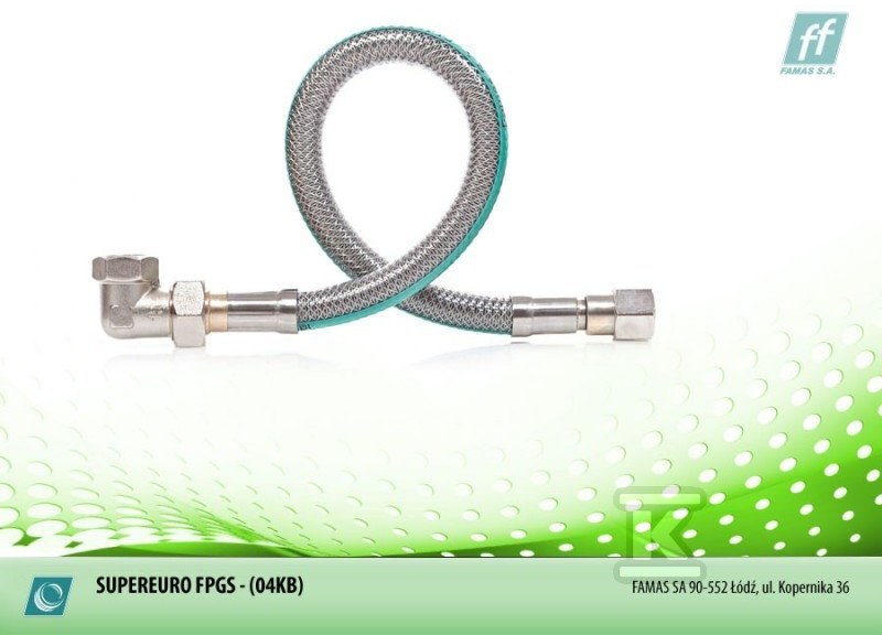 Elastyczny przewód gaz FPGS-04KB L=100cm FPGS-04KB-100 - obrazek 1