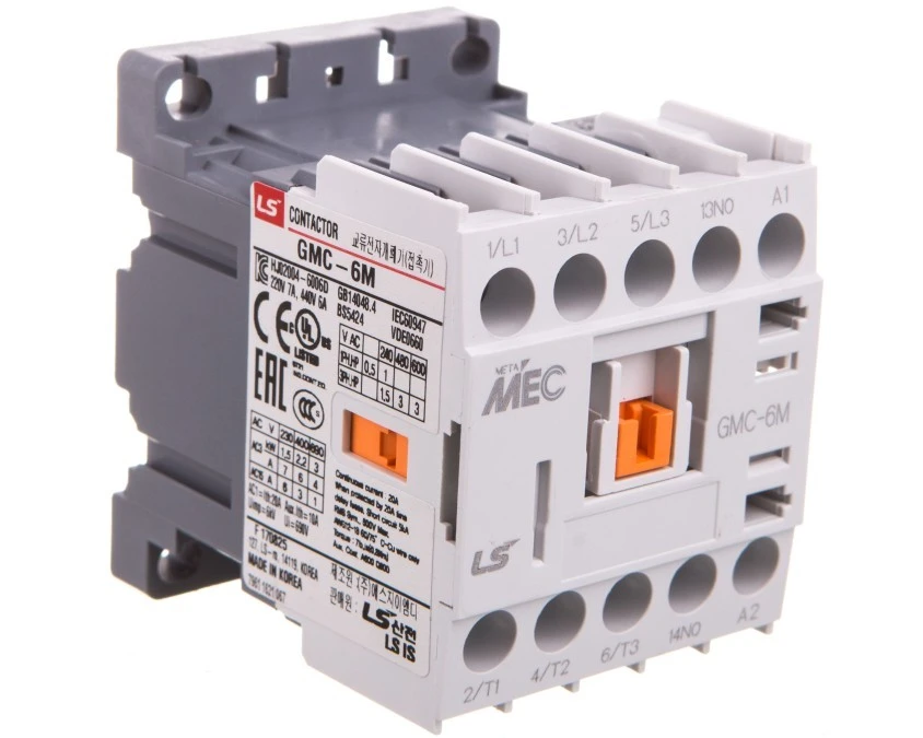 Ministycznik LS Electric GMC‑6M, moc 7,5kW, 6A, 24VAC, 1A 1269022800 GMC‑6M 24AC 1A - obrazek 1